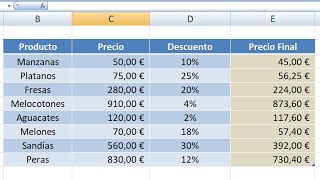 Como crear una tabla en Excel [upl. by Kcirrez912]