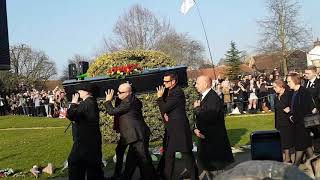 Keith Flint Prodigy Church Funeral procession [upl. by Finbur]