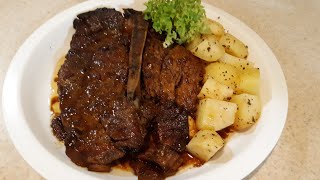 Tender TBone Steak Slow Cooker [upl. by Ianej235]