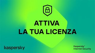 COME SI ATTIVA UNA LICENZA KASPERSKY [upl. by Naltiak]