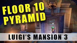 Luigis Mansion 3 how to get into the Pyramid on 10F Floor 10 Tomb Suites Pyramid [upl. by Birdie882]