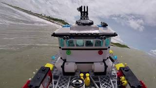 Lego Boat Takes on Epic Tsunamis [upl. by Lan]