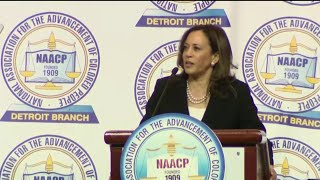 Sen Kamala Harris speaks at NAACP Fight for Freedom Fund dinner in Detroit [upl. by Nosreg]