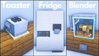 Minecraft 3 Working Kitchen Build Hacks and Ideas [upl. by Mannos61]