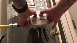 Resetting Rheem water heater with code [upl. by Derreg380]