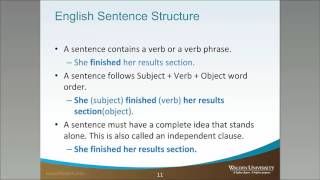 Simple Sentence Structure [upl. by Markland]