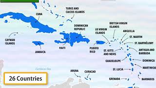 Haiti Dominican Republic Jamaica Cuba Trinidad  United Caribbean islands [upl. by Anelet]