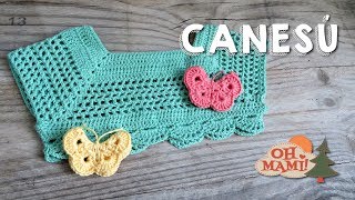 Canesú para niña a crochet [upl. by Sunday185]