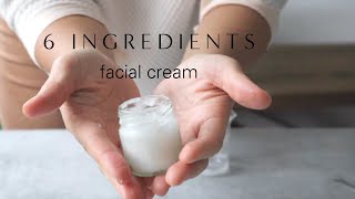 How to make a basic facial cream or lotion with just 6 ingredients  DIY moisturizer recipe [upl. by Irami775]