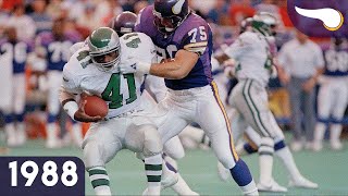 Eagles vs Vikings Week 4 1988 Classic Highlights [upl. by Ecirad]