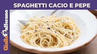 SPAGHETTI CACIO E PEPE RICETTA PERFETTA [upl. by Maretz990]