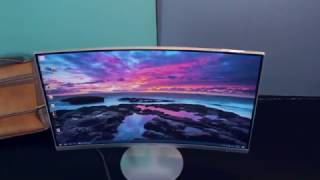 Samsung Curved Monitor with 1800R 27 inch  Review [upl. by Ahsima]