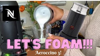 How To Foam Milk With Aeroccino 3 Make Coffee With Foam Tips amp Tricks  Easy Foamed Latte Recipe [upl. by Josy]