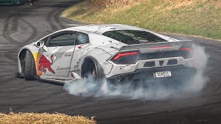 Best of Drift Cars at Festival of Speed 2019 2JZ Supra MK5 Mad Mike Lamborghini GT86 Ferrari V8 [upl. by Nada]