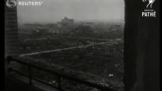 Atomic bomb destruction in Japan 1945 [upl. by Heiney]