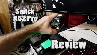 HOTAS  Saitek X52 Pro Flight Control System  Review [upl. by Kilbride]