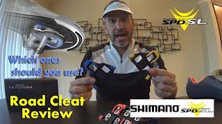 Shimano SPDSL Road Cycling Cleats Review  Different Colors explained [upl. by Petula298]