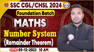 SSC CGL amp CHSL 2024 CHSL Maths Class Number System SSC Foundation Batch Maths By Neeraj Sir [upl. by Kris]