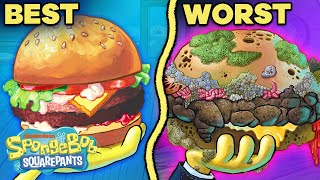 Every Krabby Patty Ranked by GROSSNESS 🍔  SpongeBob [upl. by Revolc31]