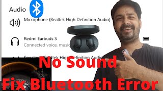 Bluetooth Device Connected But No Sound  Solve Bluetooth Problem In Laptop or PC [upl. by Enohsal]