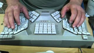 Maltron Ergonomic stenography touch typing audio transcription [upl. by Lissner]