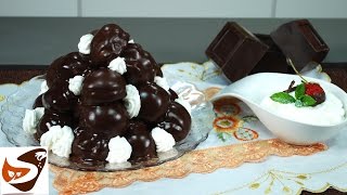 Profiterol al cioccolato semplice e buonissimo  dolci profiteroles recipe [upl. by Hillery]