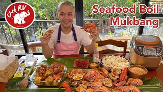 SEAFOOD BOIL MUKBANG [upl. by Idonah]