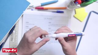 Using correction pen TippEx Shaken Squeeze  2014 video [upl. by Burnham]