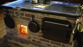 Walker Wood Fired Masonry Cookstove and Oven Introduction and Overview [upl. by Llenrahs]