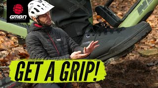 How To Get Maximum Grip From Your Flat Pedals  GMBN Gets A Grip [upl. by Eilyab822]