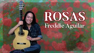 ROSAS  Freddie Aguilar Lyric Video OPM [upl. by Aihsinyt]