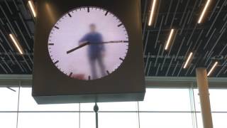 MARTIN BAAS CLOCK SCHIPHOL AIRPORT AMSTERDAM [upl. by Floridia]