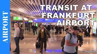 TRANSIT WALK AT FRANKFURT Airport FRA Terminal 1  Connection Flight Transfer Arriving amp Departing [upl. by Ylloj]