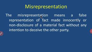 Misrepresentation [upl. by Ogden]