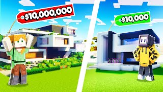 BUILDING MODERN HOUSE TO GET DIAMONDS FROM LOGGY  MINECRAFT [upl. by Notterb703]