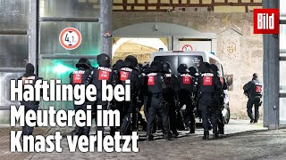 Gefängnismeuterei Polizei stürmt Knast in Thüringen  JVA Untermaßfeld [upl. by Cherye354]