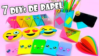 7 MANUALIDADES CON PAPEL PARA HACER EN CASA MUY FÁCILES [upl. by Tdnerb]