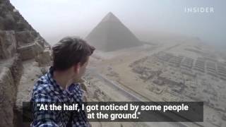 An 18YearOld Illegally Climbed Egypts Great Pyramid [upl. by Tiebout662]