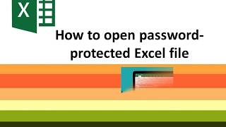 How to open encrypted Excel file without password [upl. by Elocim]