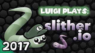 Luigi Plays SLITHERIOOO 2017 [upl. by Nilram]